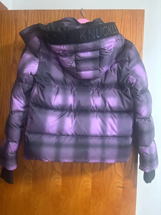 Moose Knuckles Power Puff Thudaka Puffer Jacket In Arctic Violet - Picture 8 of 11